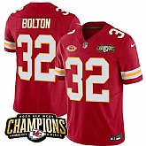 Men & Women & Youth Kansas City Chiefs #32 Nick Bolton Red 2023 F.U.S.E. AFC West Champions With NKH Patch Vapor Untouchable Limited Jersey,baseball caps,new era cap wholesale,wholesale hats